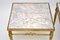 French Brass and Marble Side Tables, 1950s, Set of 2 5