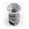 Gray Carrara Marble Turned Vase, Image 3