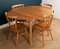 Vintage Round Drop Leaf Dining Table and Chairs by Lucian Ercolani for Ercol, Set of 5 5