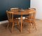 Vintage Round Drop Leaf Dining Table and Chairs by Lucian Ercolani for Ercol, Set of 5 7