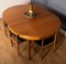 Round Teak Dining Table & Chairs by Hans Olsen for Frem Rølje, 1960s, Set of 7 3