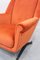 Mid-Century Coral Velvet Seats, 1950s, Set of 2, Image 4