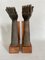 Thai Bronze Buddha Hand Fragments Repurposed as Bookends, 1800s, Set of 2 11