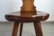 Sedia alta vintage in legno, anni '60, Immagine 9