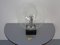 Große Glaskugel & Marmor Tischlampe von Erco, 1960er 11