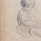 Guillaume Dulac, Portrait of a Young Girl Writing, 1920s, Pencil on Art Paper, Image 9