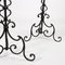 19th Century Candleholder Floor Lamps in Wrought Iron, Italy, Set of 2, Image 8