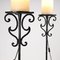 19th Century Candleholder Floor Lamps in Wrought Iron, Italy, Set of 2, Image 4