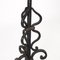 19th Century Candleholder Floor Lamps in Wrought Iron, Italy, Set of 2, Image 6