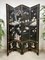 Vintage 4-Panel Room Divider with Crane Motif, 1960s 2