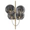 Lyndon Suspension Lamp in Satin Gold by Vico Magistretti for Oluce 1