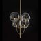 Lyndon Suspension Lamp in Satin Gold by Vico Magistretti for Oluce 2
