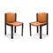 300 Chair in Wood and Leather by Joe Colombo for Karakter, Set of 2, Image 7