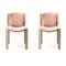 300 Chair in Wood and Leather by Joe Colombo for Karakter, Set of 2 10