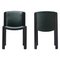 300 Chair in Wood and Leather by Joe Colombo for Karakter, Set of 2 1
