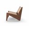 Fauteuil Bas Kangaroo en Bois et Jonc Tissé par Pierre Jeanneret pour Cassina 3