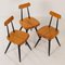 Pirkka Chairs by llmari Tapiovaara for Laukaan Puu, Finland, 1955, Set of 3 7