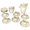 Limoges Porcelain and 24-Karat Gold Coffee Service, 1930s, Set of 19 1