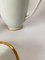 Servizio da caffè in porcellana di Limoges e oro a 24 carati, anni '30, set di 19, Immagine 3