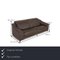 Gray Leather Planopoly 3-Seater Sofa from Himolla 2