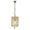 Antique Style Hanging Lantern Ceiling Light in Brass & Crystal Cut Glass, 2000s 11
