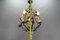 Lámpara de araña estilo Rococó de porcelana y metal con tres luces, años 70, Imagen 19