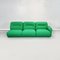 Space Age Italian Green Fabric Modular Sofa with Metal Insert, 1970s 2