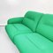 Modulares italienisches Space Age Sofa mit grünem Stoffbezug & Metalleinlage, 1970er 7