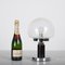 Mid-Century Italian Chrome Table Lamps with Bubble Glass Shade, 1980s, Set of 2, Image 16