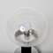 Italienische Mid-Century Chrom Tischlampen mit Bubble Glas Lampenschirm, 1980er, 2er Set 13