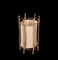 Italienische Mid-Century Tischlampe aus Baumwolle, Bambus & Rattan von Louis Sognot, 1950er 2