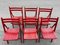 Danish Red Foldable Chairs, 1978, Set of 6, Image 4