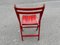 Danish Red Foldable Chairs, 1978, Set of 6, Image 7