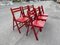 Danish Red Foldable Chairs, 1978, Set of 6 3