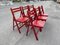 Danish Red Foldable Chairs, 1978, Set of 6, Image 3