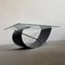 Brutalist Sculptural Steel and Glass Coffee Table, 1990s, Image 5