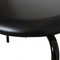 CH88 Dining Chairs in Oak and Black Leather by Hans Wegner for Carl Hansen & Søn, Set of 4, Image 6