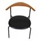 CH88 Dining Chairs in Oak and Black Leather by Hans Wegner for Carl Hansen & Søn, Set of 4 2