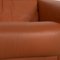 Brown Leather Armchair with Relaxation Function 4