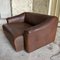 Vintage Brown Leather DS47 Sofas from de Sede, 1970s, Set of 2 3