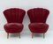 Mid-Century Modern Armchairs in the style of Gio Ponti for Isa Bergamo, Italy, 1950s, Set of 2, Image 2