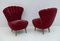 Mid-Century Modern Armchairs in the style of Gio Ponti for Isa Bergamo, Italy, 1950s, Set of 2 1