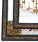 Antiker niederländischer ebonisierter und vergoldeter Wandspiegel, 19. Jh 4