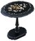 Antique Victorian Hand Decorated Inlaid Papier Mache Tea Supper Wine Table with Tilt Top, 1880s 1