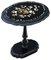 Antique Victorian Hand Decorated Inlaid Papier Mache Tea Supper Wine Table with Tilt Top, 1880s, Image 1