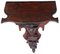 Antique Carved Walnut Clock or Decorative Item Wall Bracket Shelf, 19th Century 4