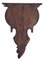 Antique Carved Walnut Clock or Decorative Item Wall Bracket Shelf, 19th Century 6