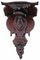 Antique Carved Walnut Clock or Decorative Item Wall Bracket Shelf, 19th Century, Image 3