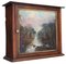 Antique Mahogany Wall Cupboard with Original Oil Painting on the Door, 19th Century 3