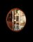 Specchio rotondo con cornice ovale in teak, anni '60, Immagine 6